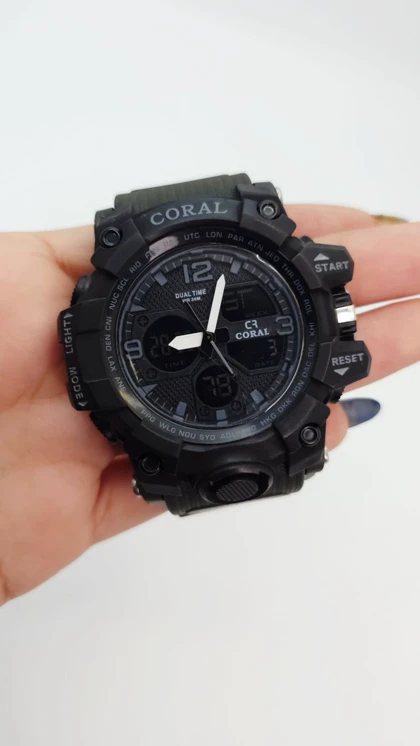 ساعت مچی مردانه کورال Coral CR1042-2 دوزمانه طرح ساعت مچی جی‌شاک