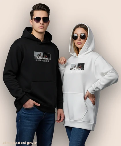 هودی مردانه و زنانه طرح توکیو غول شخصیت کانکی کد 955