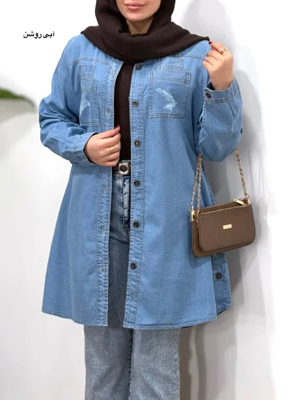 مانتو جین کاغذی ندا 1