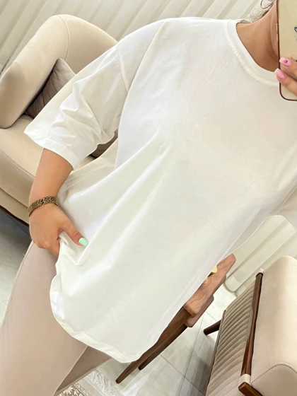 تیشرت باکسی زنانه و دخترانه کد 428