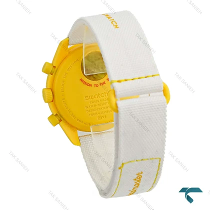 امگا سواچ ماموریت به خورشید بند برزنتی Swatch-8837-U