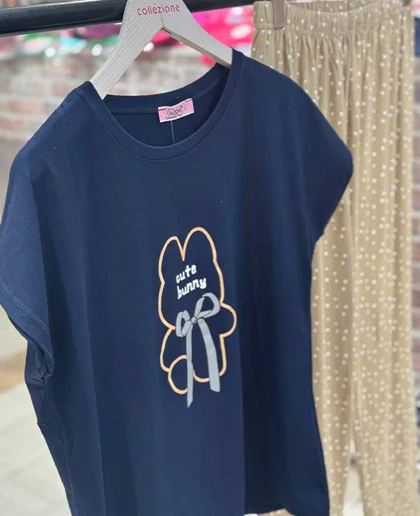 تیشرت و شلوار زنانه سکسن کد 13213