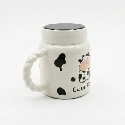 ماگ 300 میل در آیینه طرح گاوی CUTE COW16450