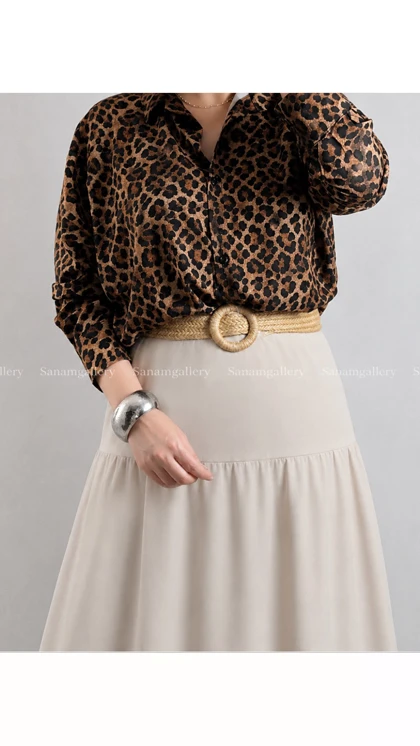 شومیز پلنگی زنانه 74350