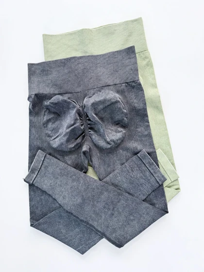 لگ ورزشی سیملس پشت چروک ساده سنگ شور