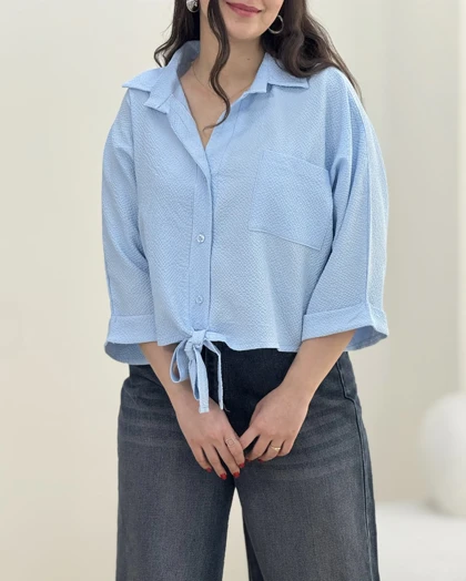 شومیز گره‌ای عسل