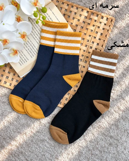 جوراب نیم ساق سه خط کد 30946