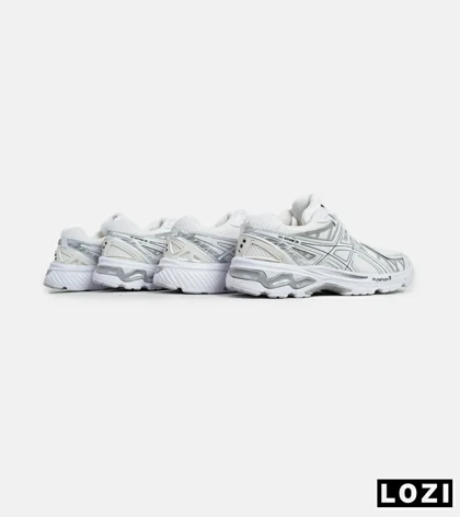 کفش کتانی مردانه سفید طوسی ASICS KAYANO 20