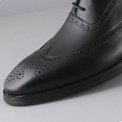 کفش رسمی مردانه چرم یلسان مدل آیان کد 522-GN
