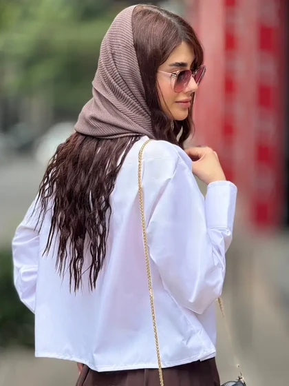 شومیز باکسی سفید