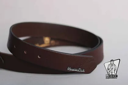 کمربند قهوه ای تیره MASSIMO DUTTI