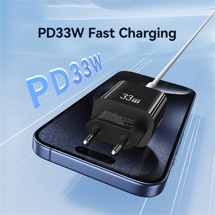 شارژر دیواری یوسامز USAMS مدل CC317 توان 33 وات دو پورت