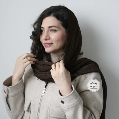 شال حصیری راه راه مدل بابونه