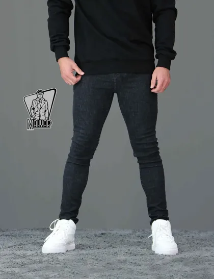 شلوار جین ذغالی H&M