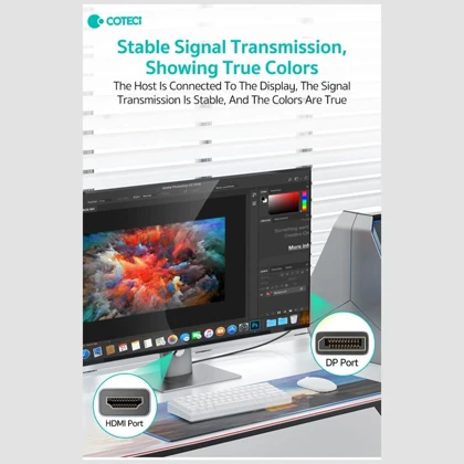 کابل دیسپلی به hdmi سه متری کوتسی 87406