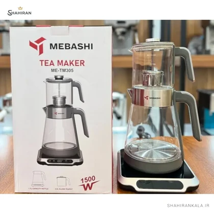 چای‌ساز 1.7 لیتر مباشی مدل MEBASHI ME-TM305GRY
