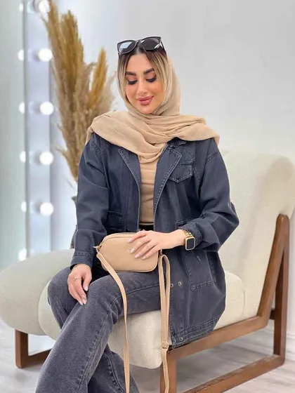 مانتو جین شش دکمه