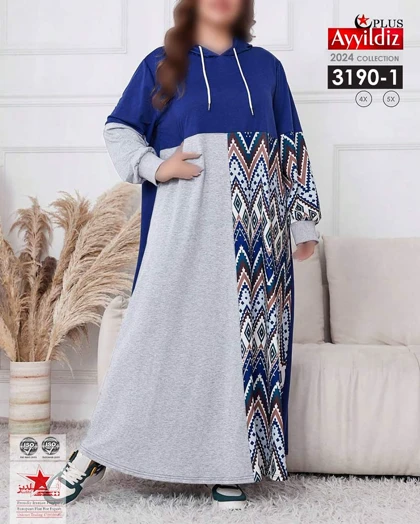 هودی لانگ خاص زنانه سایز بزرگ کد 3190