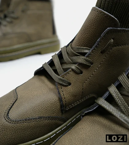 نیم بوت چرمی مردانه سبز Timberland