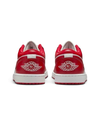 کتانی ویتنامی نایک ایر جردن وان لو سفید قرمزNike Air Jordan 1 Low Red white