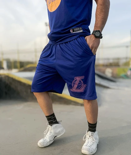 ست بسکتبالی لیکرز جردن (Lakers x Jordan) پارچه فلامنت و چاپ زول (چند رنگ)