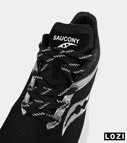 کفش کتانی مردانه و زنانه مشکی طوسی Saucony مدل 8639
