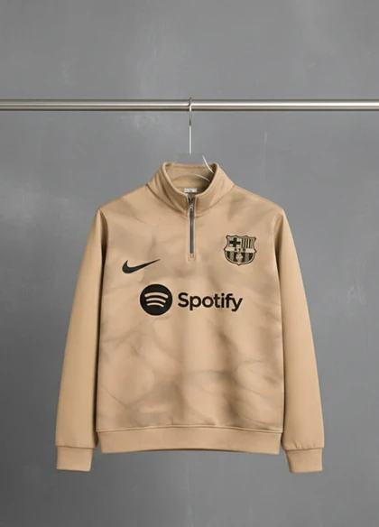 دورس نیم زیپ مدل بارسلونا-نسکافه ای