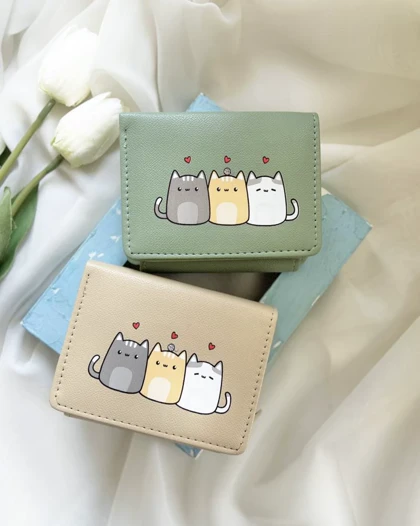کیف پول رنگی Cats کد 29033