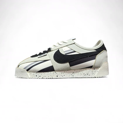 کتانی زنانه مدل نایک کورتز مشکی طوسی