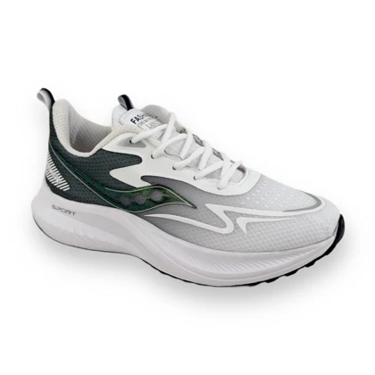 کتانی اسپرت مردانه مدل ساکونی Saucony رنگ سفید سبز