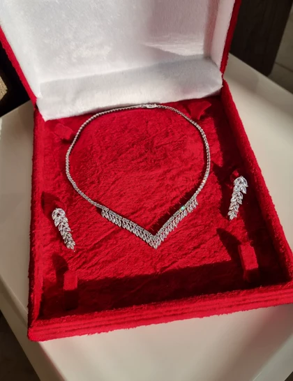 نیمست جواهری ظریف مدل گندم S42