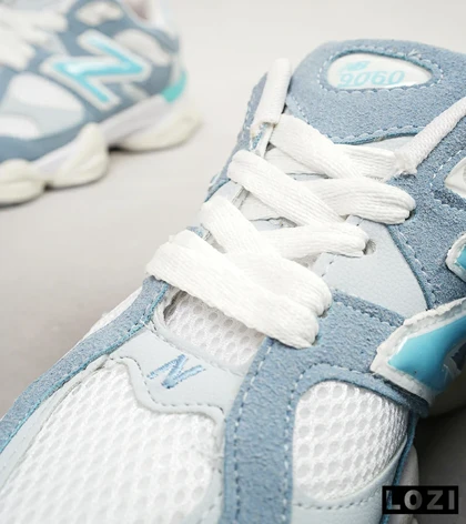 کفش کتانی زنانه سفید آبی NEW BALANCE 9060