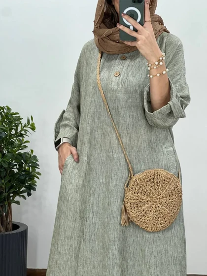 مانتو کفتان لینن کنفی زارا(ایراد دار)