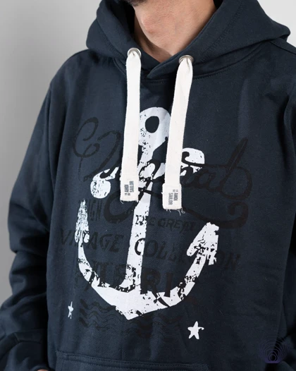 هودی یونی‌سکس سرمه‌ای طرح لنگر