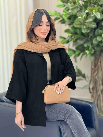 شومیز آستین پاگن ثمین