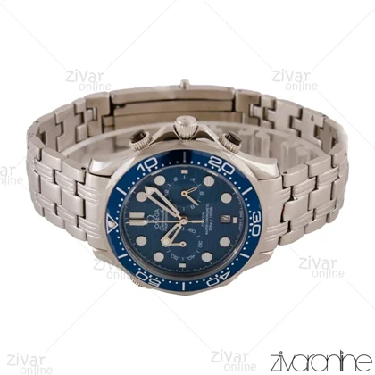 ساعت امگا سیمستر مردانه سه موتوره نقره ای صفحه آبی 103931
