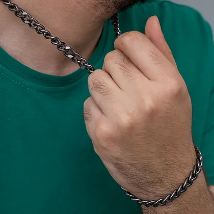 نیم ست Cartier مردانه دودی مدل Zoris