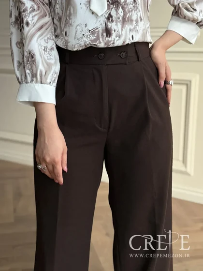 شلوار لینن پیله دار قد 112