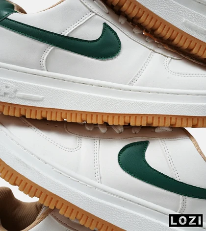 کفش بزرگ پا سفید سبز نایک ایر فورس NIKE AIR FORCE مدل 4065