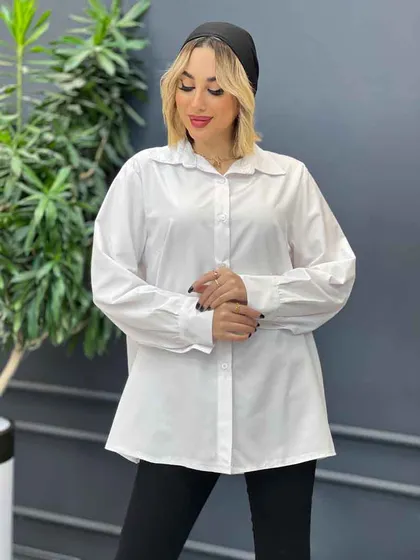 شومیز ساده سفید