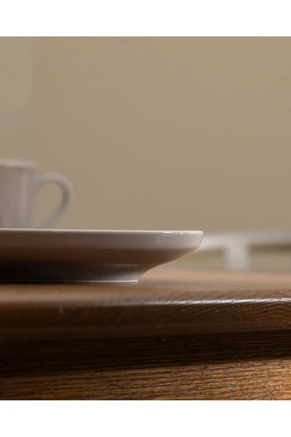 بشقاب سرو Madame Coco مدل Aurea از Bone China - طوسی