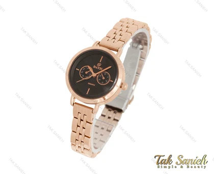 ساعت داتیس طرح سه موتوره رزگلد زنانه Datis-3754-L