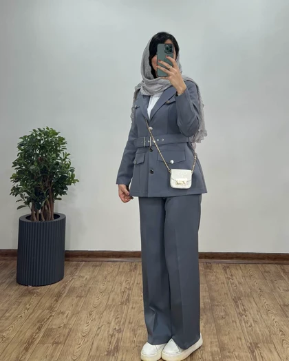 ست سه تیکه کت و شلوار به همراه کمربند ماتیسا