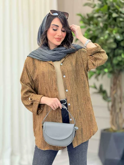 شومیز آستین پاگن نجلا