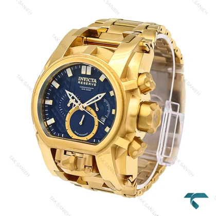 اینویکتا زئوس طلایی صفحه سرمه ای مردانه Invicta-6256-G
