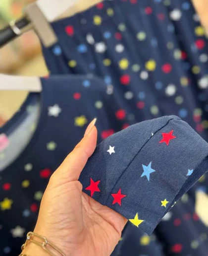 بلوز شلوار دخترانه سکسن کد41130-K