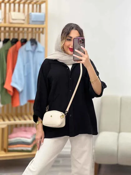 شومیز دو جیب باران