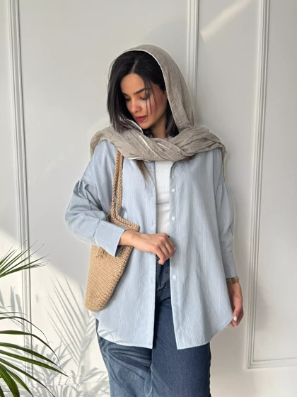 مانتو شومیزی راه راه دل آرا