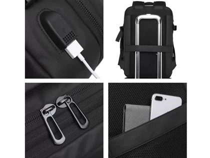 کوله پشتی 35 لیتر چندمنظوره بنج BANGE اصل مدل BG-1908 با پورت USB