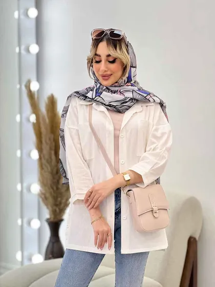 مانتو آستین پیله بغل سه دکمه